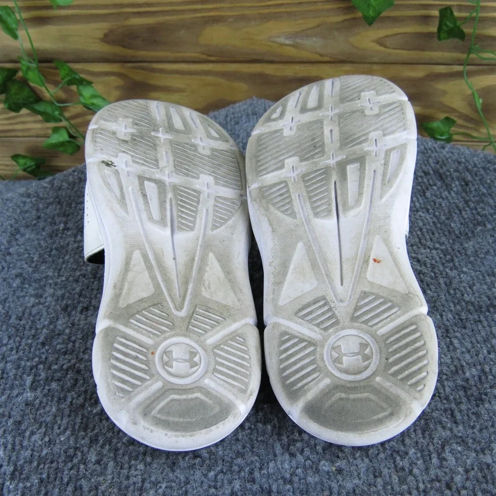 Under‎ Armour Slide  Boys Y 3 Medium Sandal White Synthetic Hook & Loop